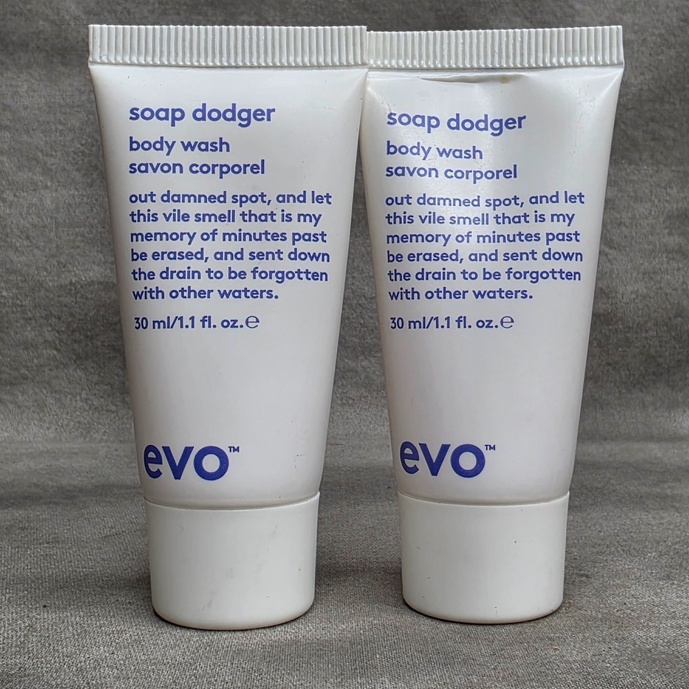 (X2) EVO Soap Dodger Body Wash 1.1 fl oz Travel Size Sealed